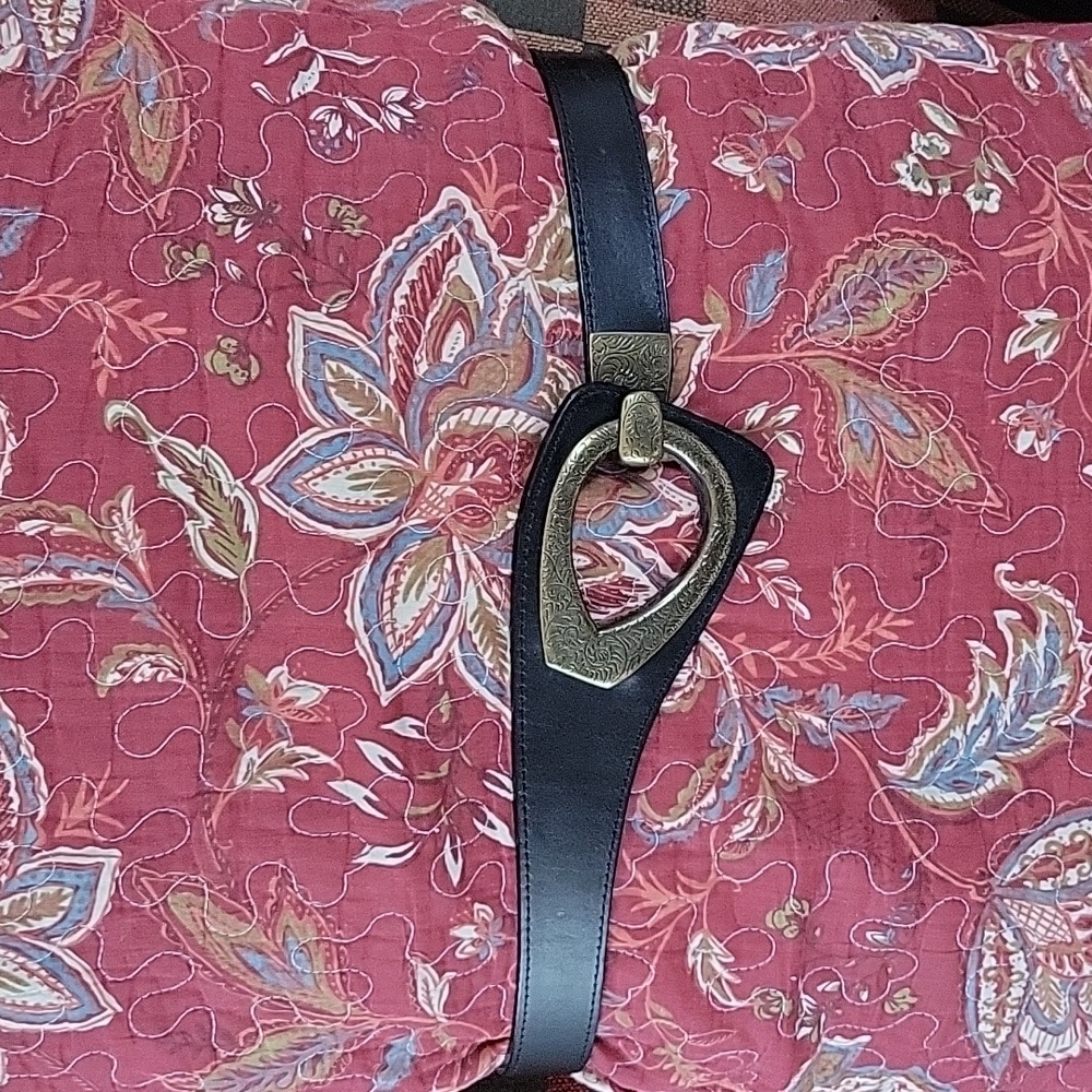 EUC- GORGEOUS Hook and Eye Leather Belt